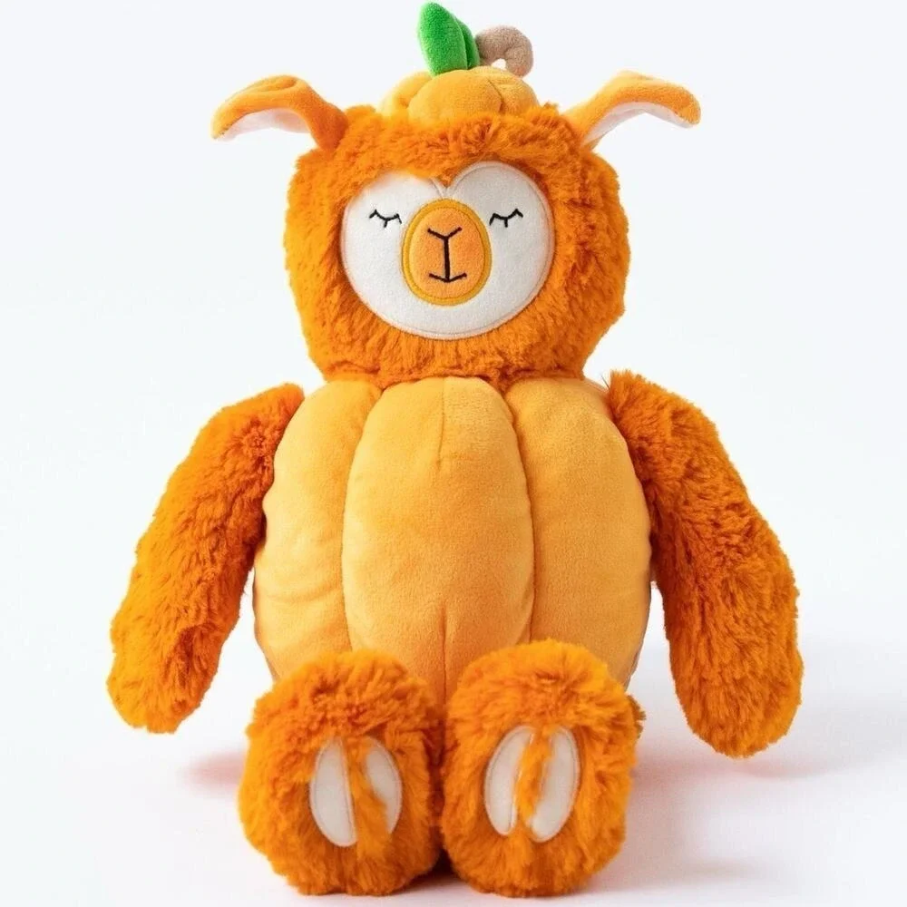 Slumberkins Alpaca Pumpkin Kin Plush Soft Lovey Stuffed Animal Halloween Orange